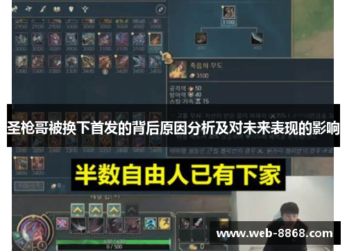 圣枪哥被换下首发的背后原因分析及对未来表现的影响 圣枪哥被换下首发的背后原因分析及对未来表现的影响